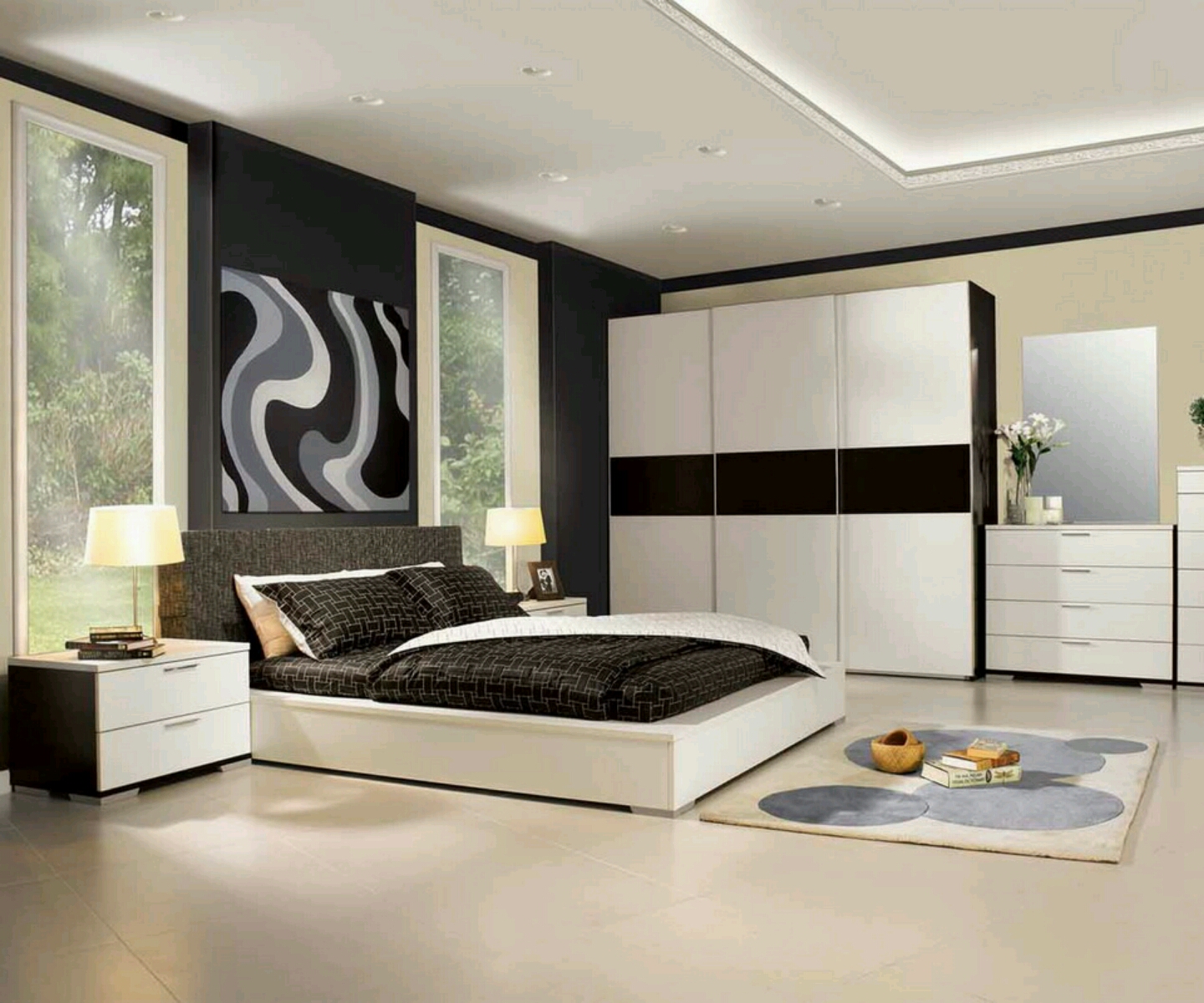 bedroom design with furniture